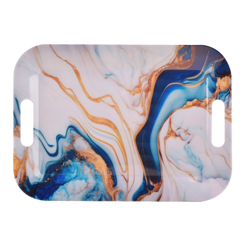 سینی پذیرایی ملامین مدل SE-20032-613 طرح مینیاتور