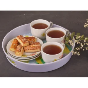 خرید سینی پذیرایی ملامین مدل SE-917 طرح لیمو