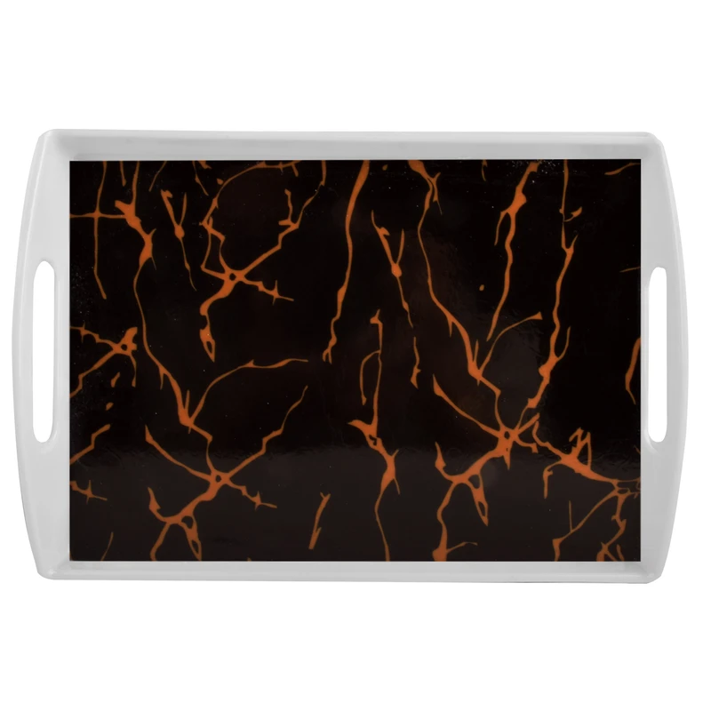 سینی پذیرایی ملامین مدل SE-9990-673 طرح مرمر