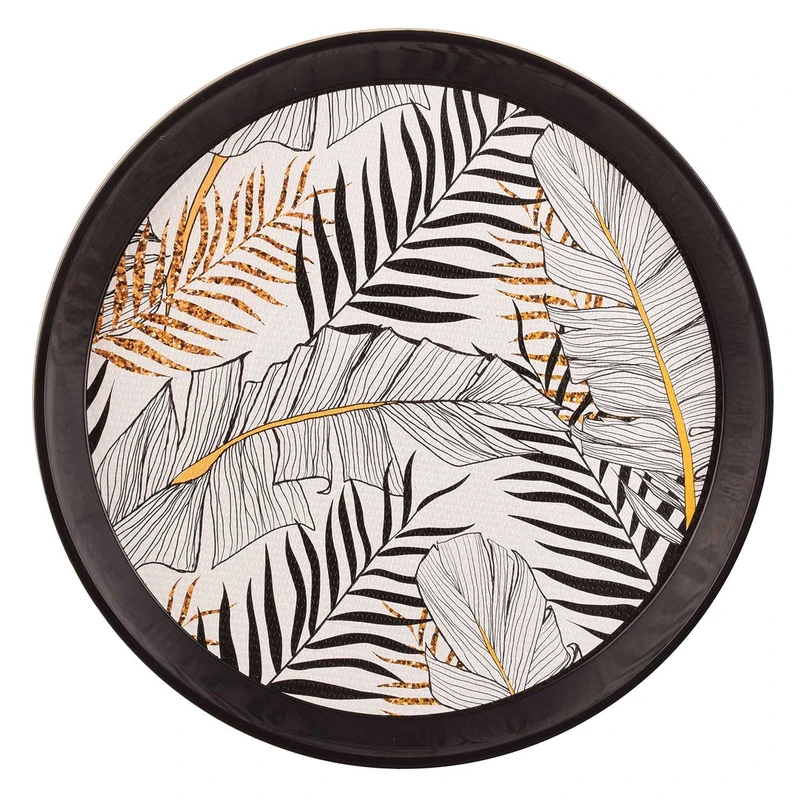 سینی پذیرایی ملامین مدل 6003 طرح برگ